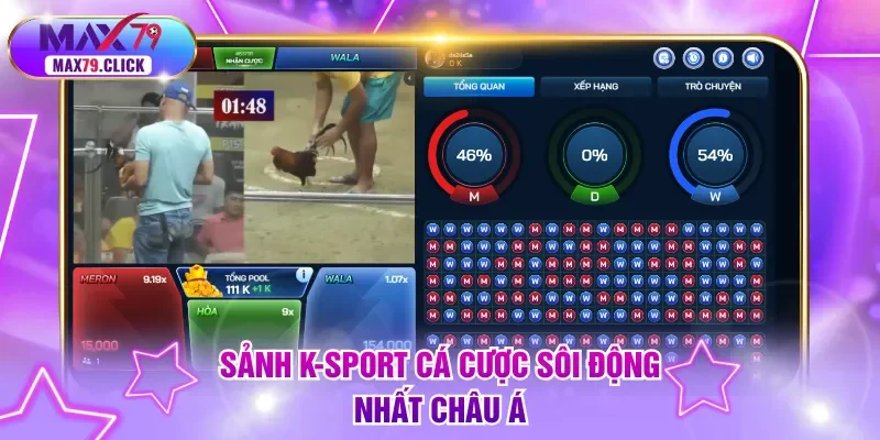 Sảnh K-Sport cá cược sôi động nhất châu Á